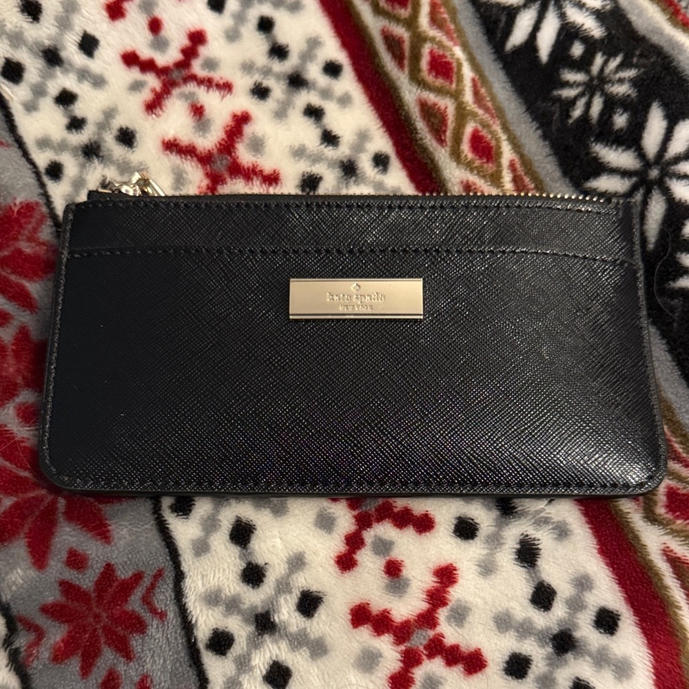 Kate Spade Black Saffiano Leather Card Holder